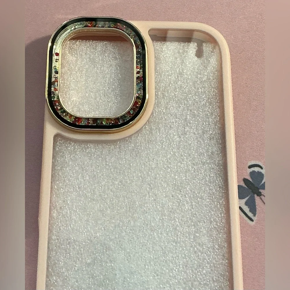 Sparkling Phone Case with Rhinestone Accents/ I Phone 16